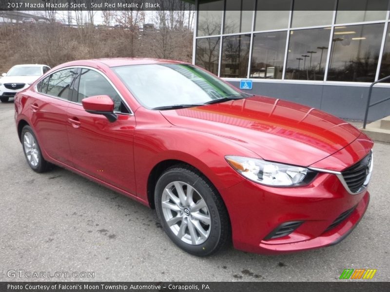 Soul Red Metallic / Black 2017 Mazda Mazda6 Sport