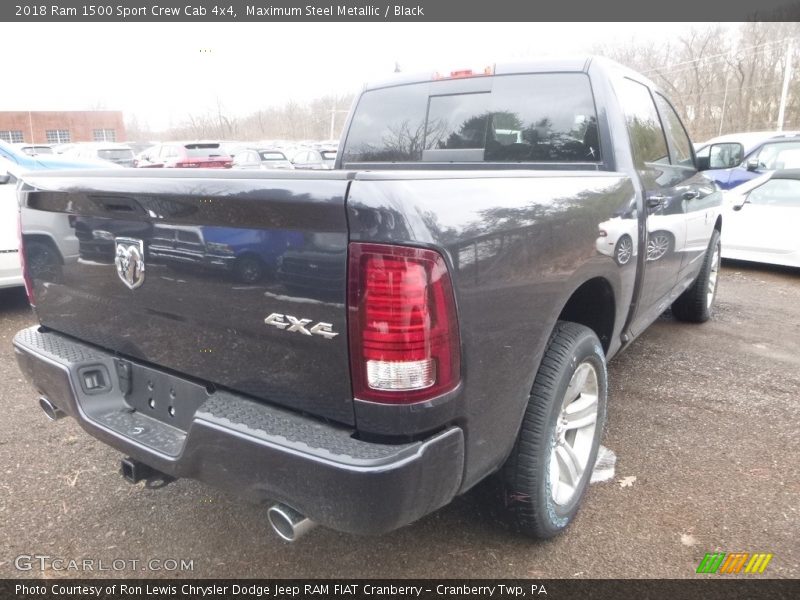 Maximum Steel Metallic / Black 2018 Ram 1500 Sport Crew Cab 4x4