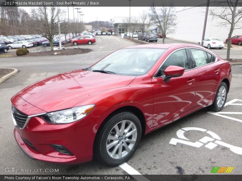 Soul Red Metallic / Black 2017 Mazda Mazda6 Sport