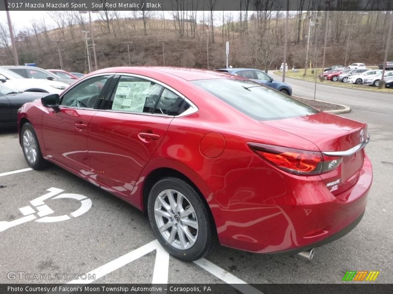 Soul Red Metallic / Black 2017 Mazda Mazda6 Sport