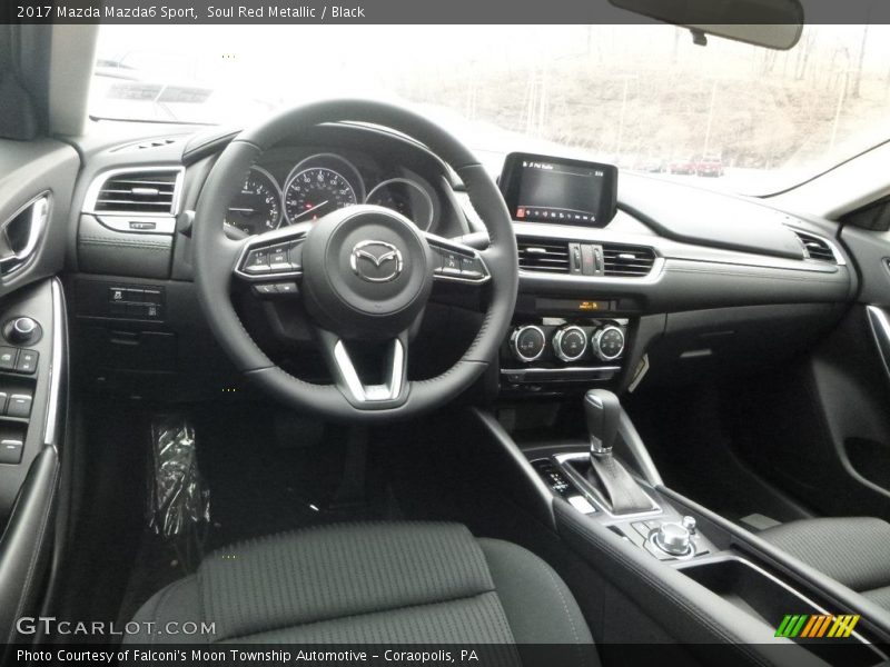 Soul Red Metallic / Black 2017 Mazda Mazda6 Sport