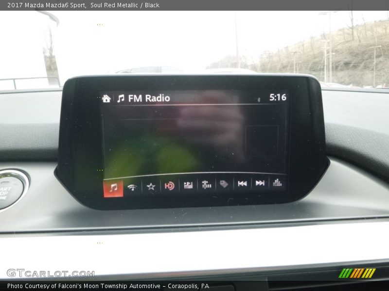 Soul Red Metallic / Black 2017 Mazda Mazda6 Sport