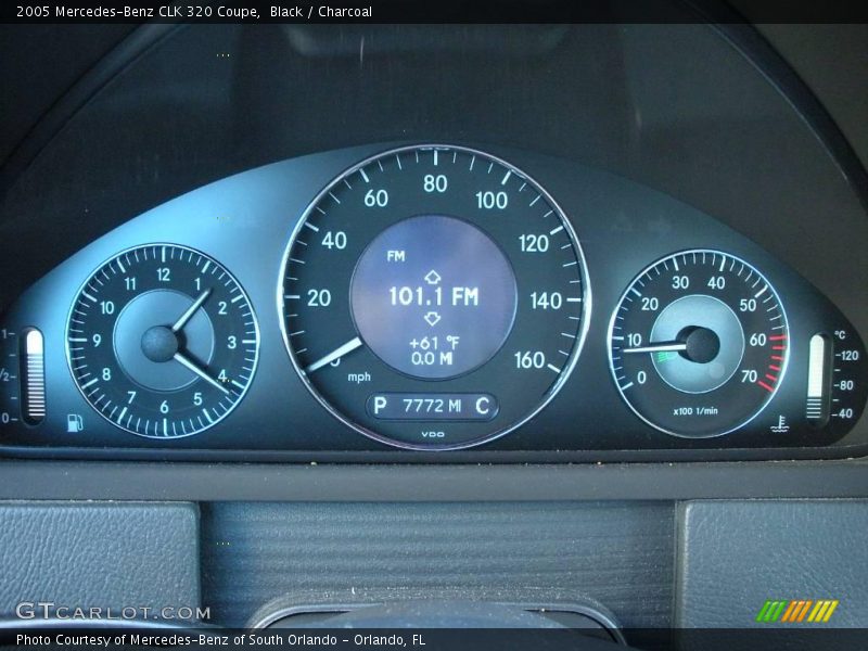 Black / Charcoal 2005 Mercedes-Benz CLK 320 Coupe