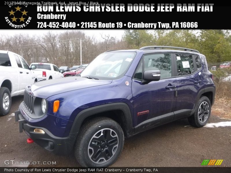 Jetset Blue / Black 2017 Jeep Renegade Trailhawk 4x4