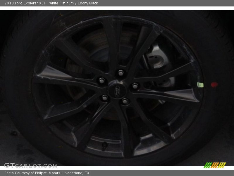 White Platinum / Ebony Black 2018 Ford Explorer XLT