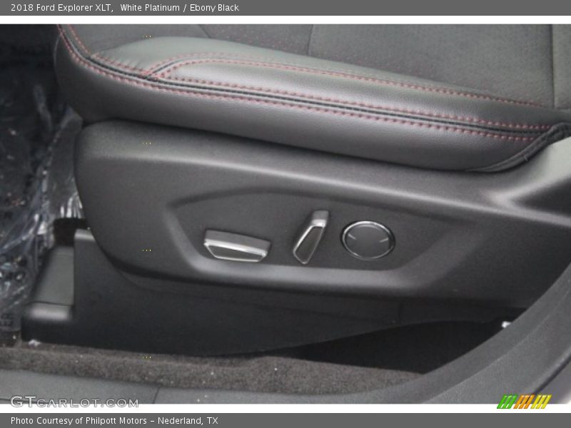 White Platinum / Ebony Black 2018 Ford Explorer XLT