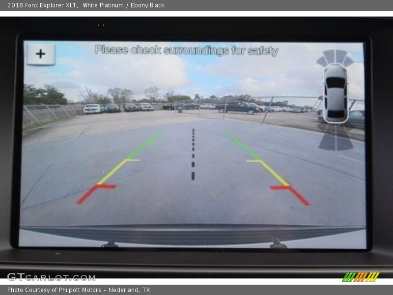 White Platinum / Ebony Black 2018 Ford Explorer XLT