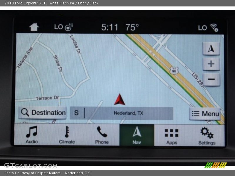 White Platinum / Ebony Black 2018 Ford Explorer XLT