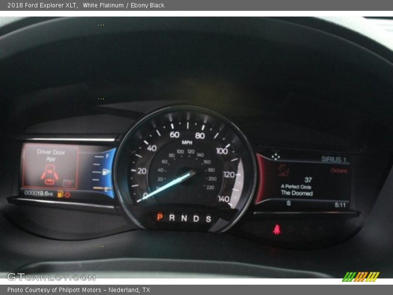 White Platinum / Ebony Black 2018 Ford Explorer XLT