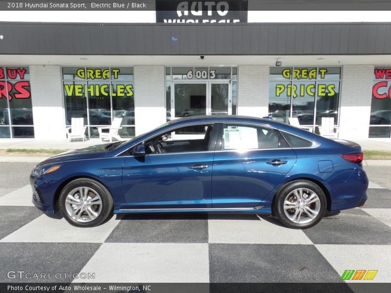 Electric Blue / Black 2018 Hyundai Sonata Sport