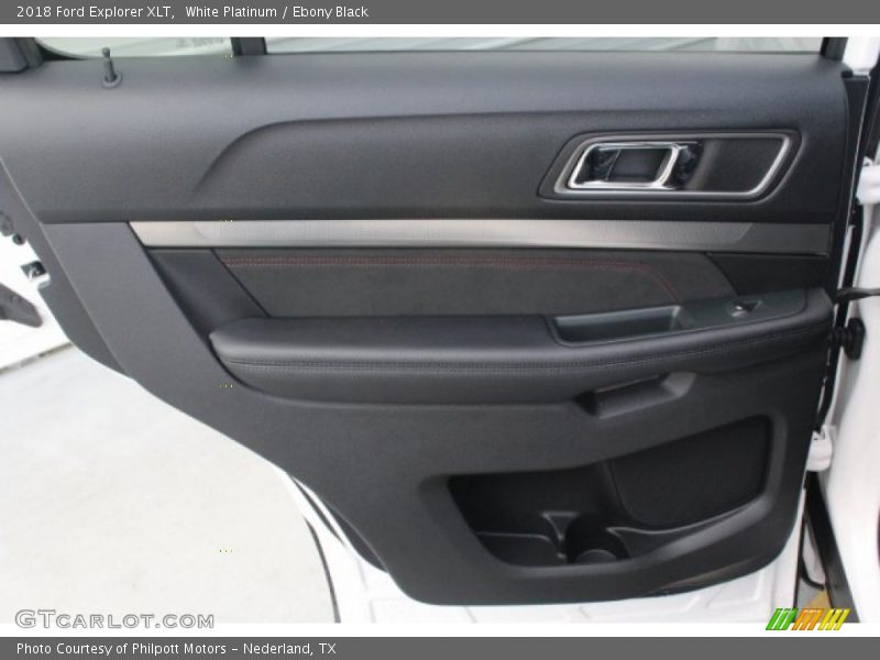 White Platinum / Ebony Black 2018 Ford Explorer XLT