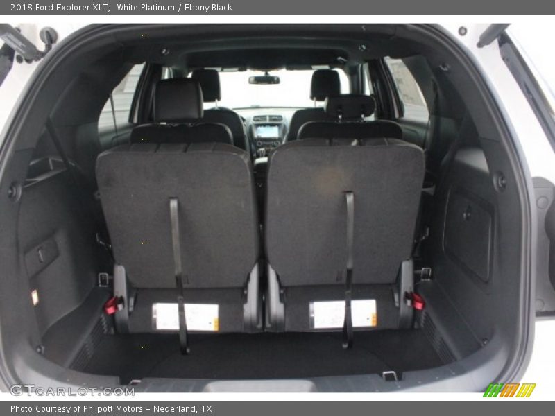White Platinum / Ebony Black 2018 Ford Explorer XLT