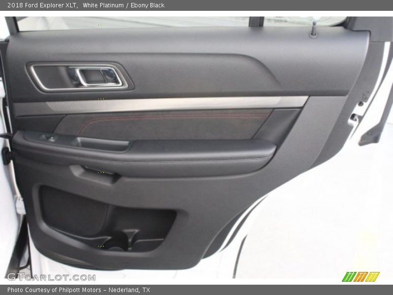 White Platinum / Ebony Black 2018 Ford Explorer XLT