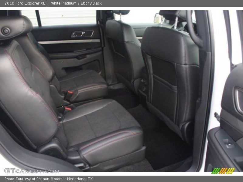 White Platinum / Ebony Black 2018 Ford Explorer XLT