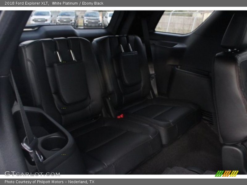 White Platinum / Ebony Black 2018 Ford Explorer XLT