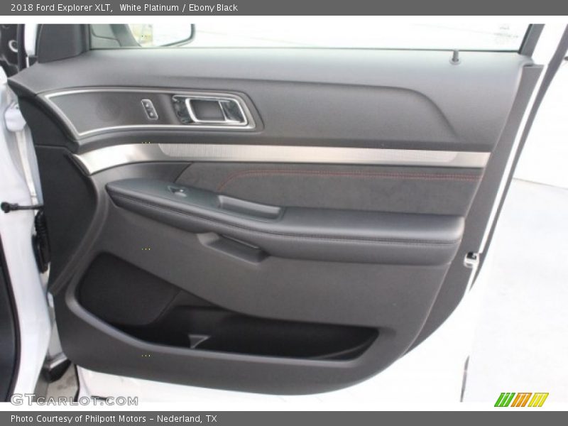 White Platinum / Ebony Black 2018 Ford Explorer XLT