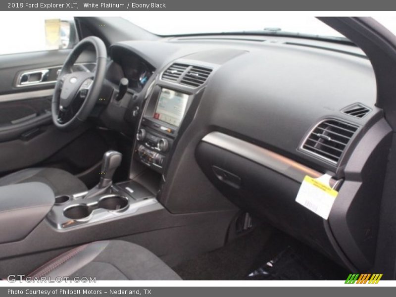 White Platinum / Ebony Black 2018 Ford Explorer XLT