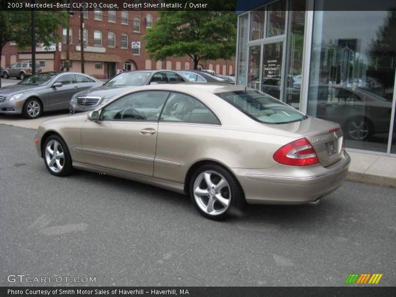 Desert Silver Metallic / Oyster 2003 Mercedes-Benz CLK 320 Coupe