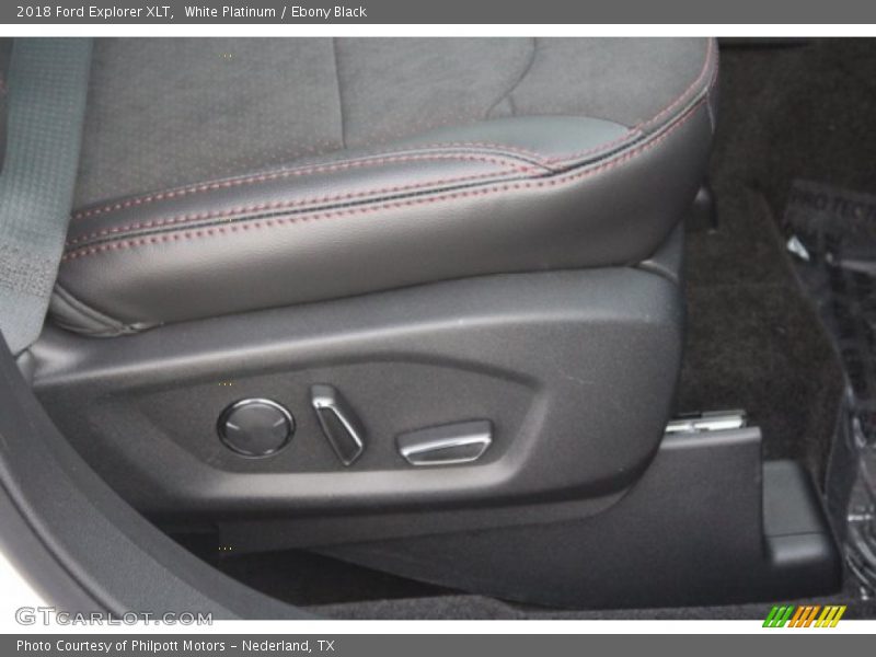 White Platinum / Ebony Black 2018 Ford Explorer XLT