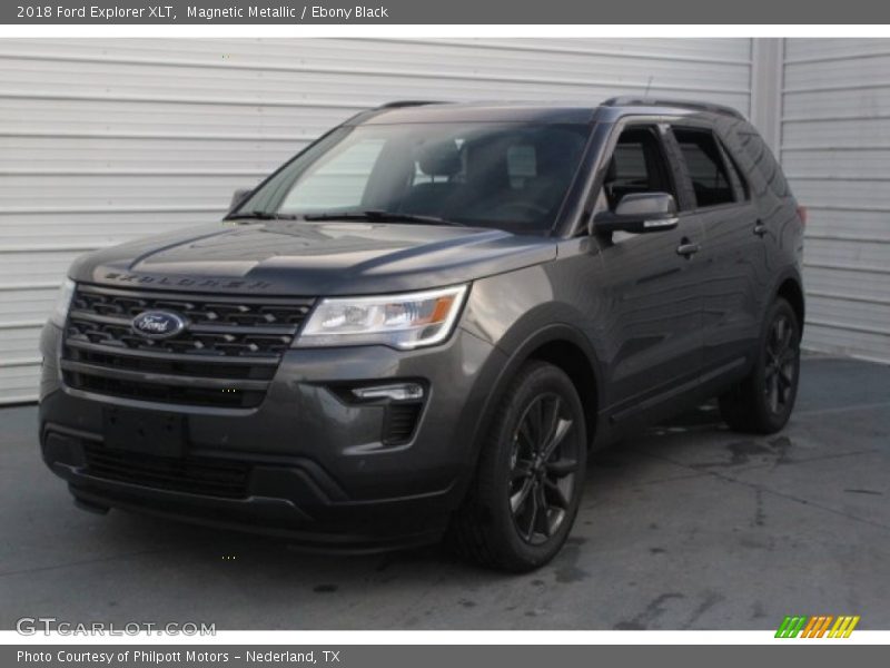 Magnetic Metallic / Ebony Black 2018 Ford Explorer XLT