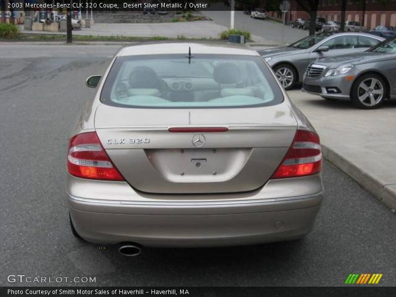 Desert Silver Metallic / Oyster 2003 Mercedes-Benz CLK 320 Coupe