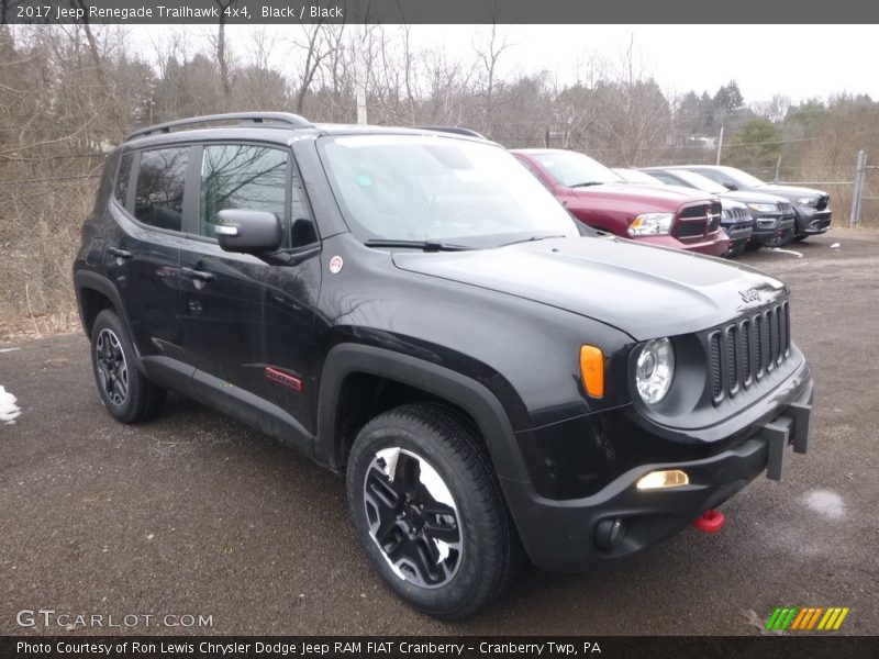 Black / Black 2017 Jeep Renegade Trailhawk 4x4