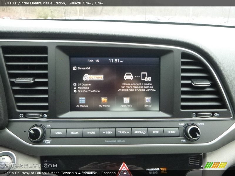 Galactic Gray / Gray 2018 Hyundai Elantra Value Edition