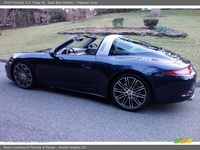 Dark Blue Metallic / Platinum Grey 2016 Porsche 911 Targa 4S