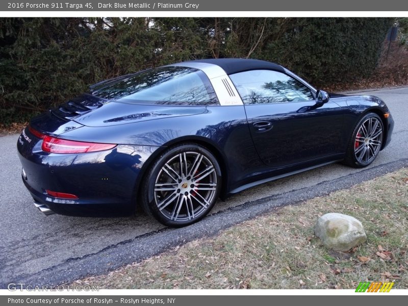 Dark Blue Metallic / Platinum Grey 2016 Porsche 911 Targa 4S