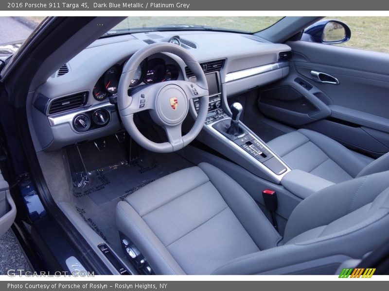  2016 911 Targa 4S Platinum Grey Interior
