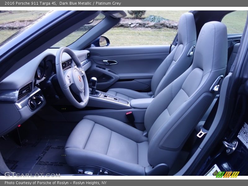 Front Seat of 2016 911 Targa 4S