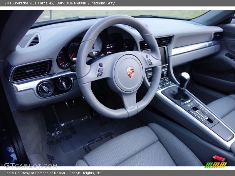 Dark Blue Metallic / Platinum Grey 2016 Porsche 911 Targa 4S