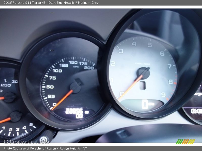 Dark Blue Metallic / Platinum Grey 2016 Porsche 911 Targa 4S