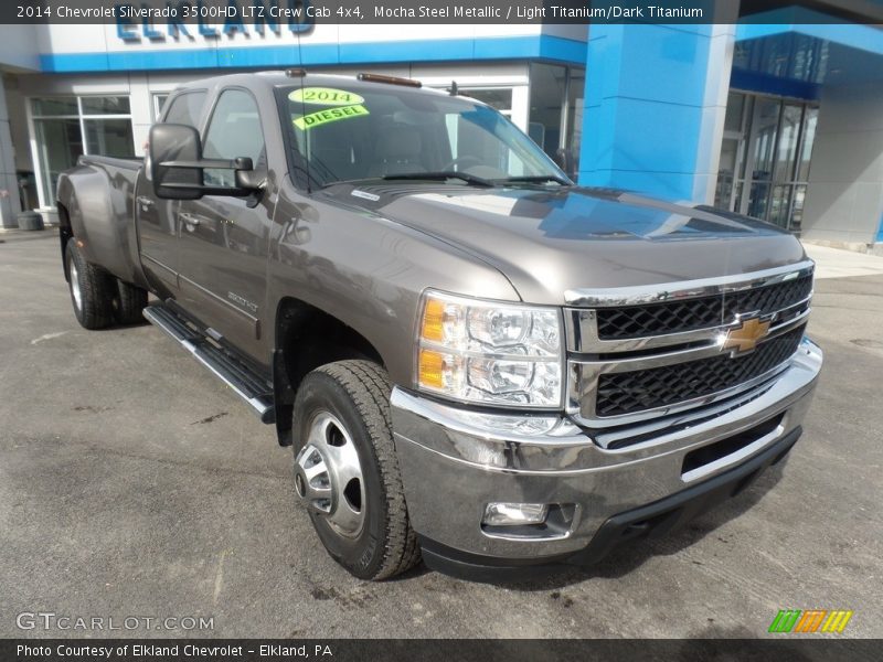 Mocha Steel Metallic / Light Titanium/Dark Titanium 2014 Chevrolet Silverado 3500HD LTZ Crew Cab 4x4