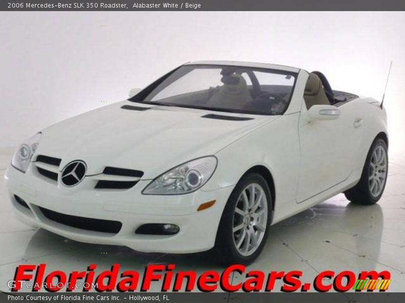 Alabaster White / Beige 2006 Mercedes-Benz SLK 350 Roadster