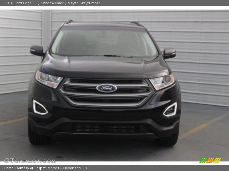 Shadow Black / Mayan Gray/Umber 2018 Ford Edge SEL