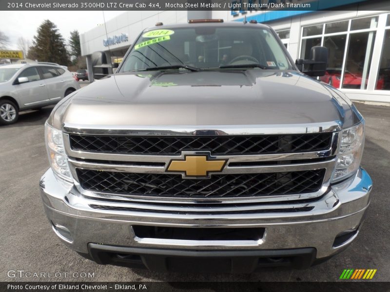 Mocha Steel Metallic / Light Titanium/Dark Titanium 2014 Chevrolet Silverado 3500HD LTZ Crew Cab 4x4