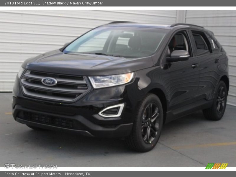 Shadow Black / Mayan Gray/Umber 2018 Ford Edge SEL