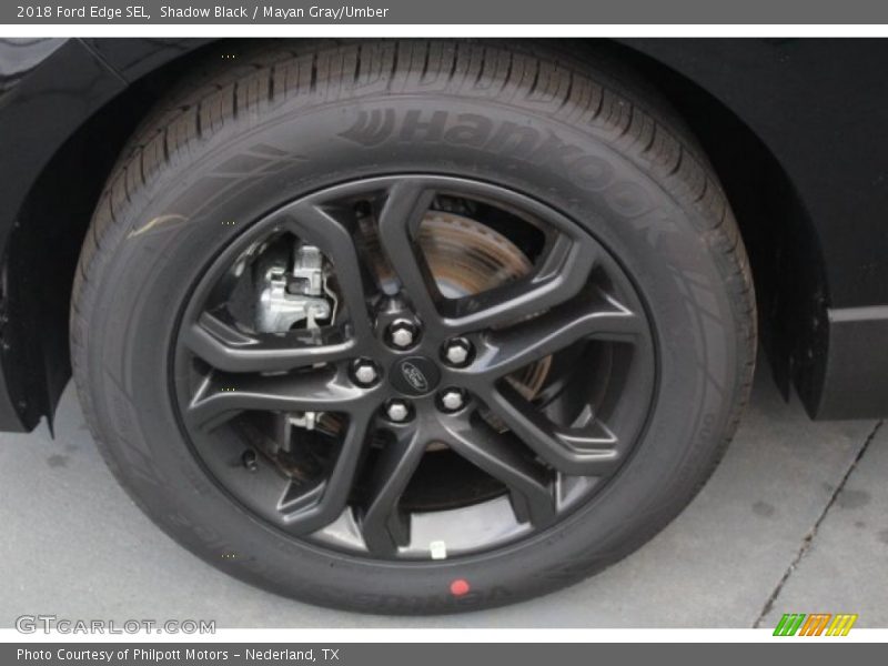 Shadow Black / Mayan Gray/Umber 2018 Ford Edge SEL