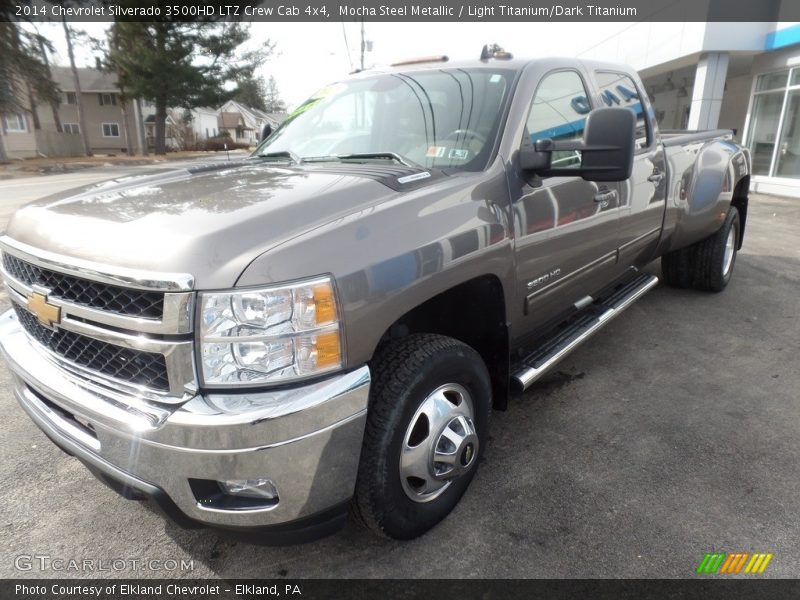 Mocha Steel Metallic / Light Titanium/Dark Titanium 2014 Chevrolet Silverado 3500HD LTZ Crew Cab 4x4