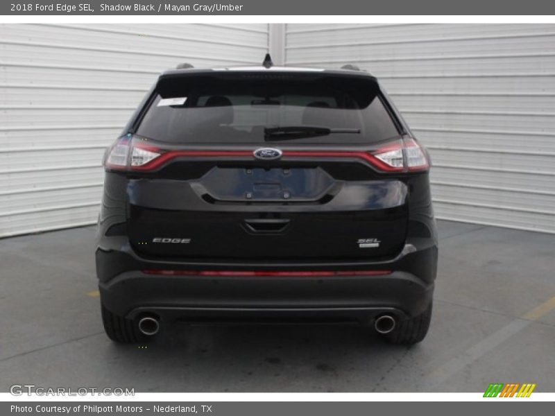 Shadow Black / Mayan Gray/Umber 2018 Ford Edge SEL