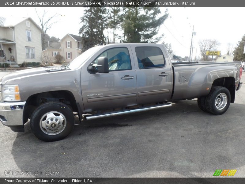 Mocha Steel Metallic / Light Titanium/Dark Titanium 2014 Chevrolet Silverado 3500HD LTZ Crew Cab 4x4