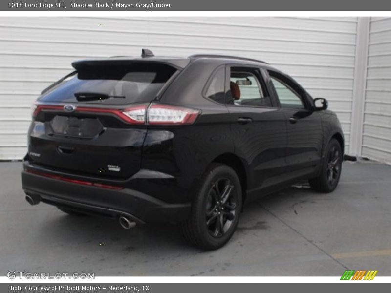 Shadow Black / Mayan Gray/Umber 2018 Ford Edge SEL