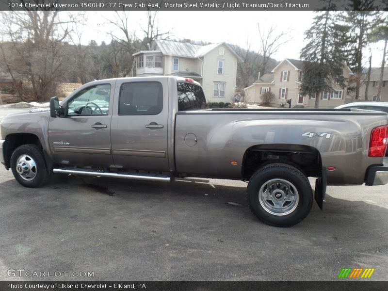 Mocha Steel Metallic / Light Titanium/Dark Titanium 2014 Chevrolet Silverado 3500HD LTZ Crew Cab 4x4