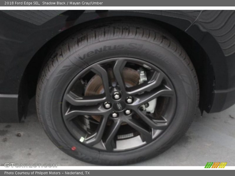 Shadow Black / Mayan Gray/Umber 2018 Ford Edge SEL
