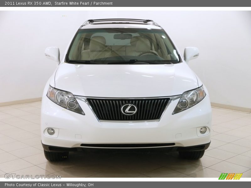 Starfire White Pearl / Parchment 2011 Lexus RX 350 AWD