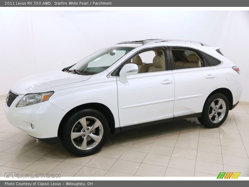 Starfire White Pearl / Parchment 2011 Lexus RX 350 AWD
