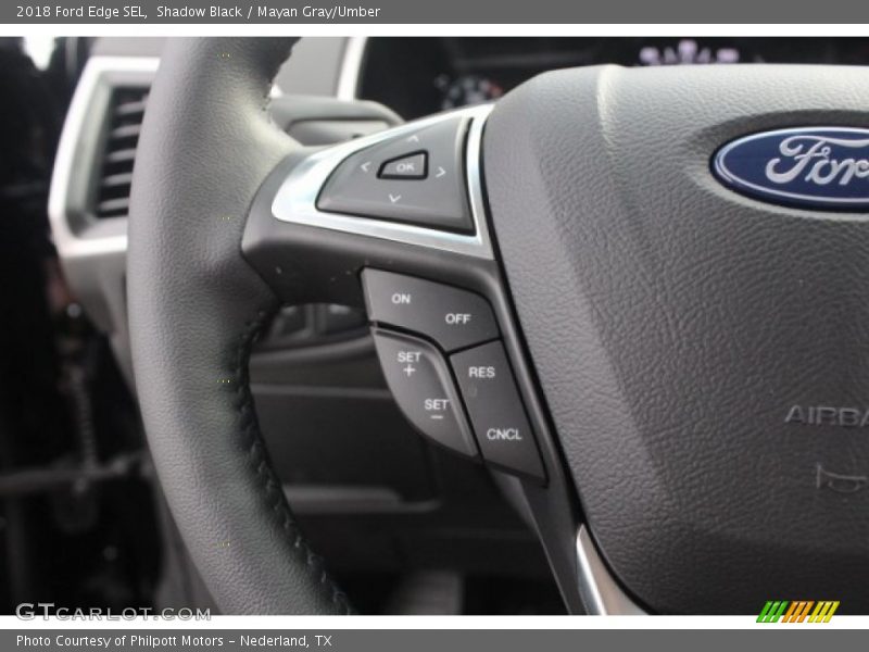 Shadow Black / Mayan Gray/Umber 2018 Ford Edge SEL