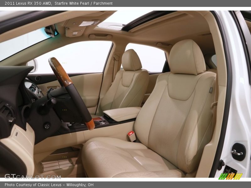 Starfire White Pearl / Parchment 2011 Lexus RX 350 AWD