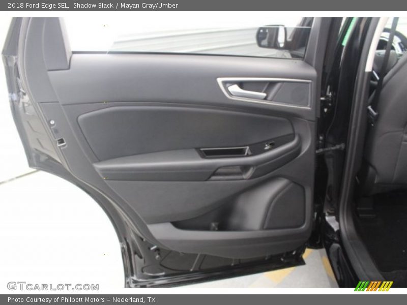 Shadow Black / Mayan Gray/Umber 2018 Ford Edge SEL